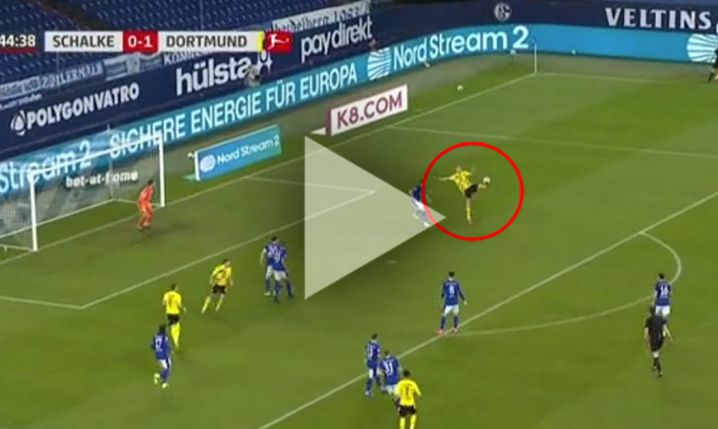 NIEPRAWDOPODOBNY gol Haalanda z Schalke! [VIDEO]